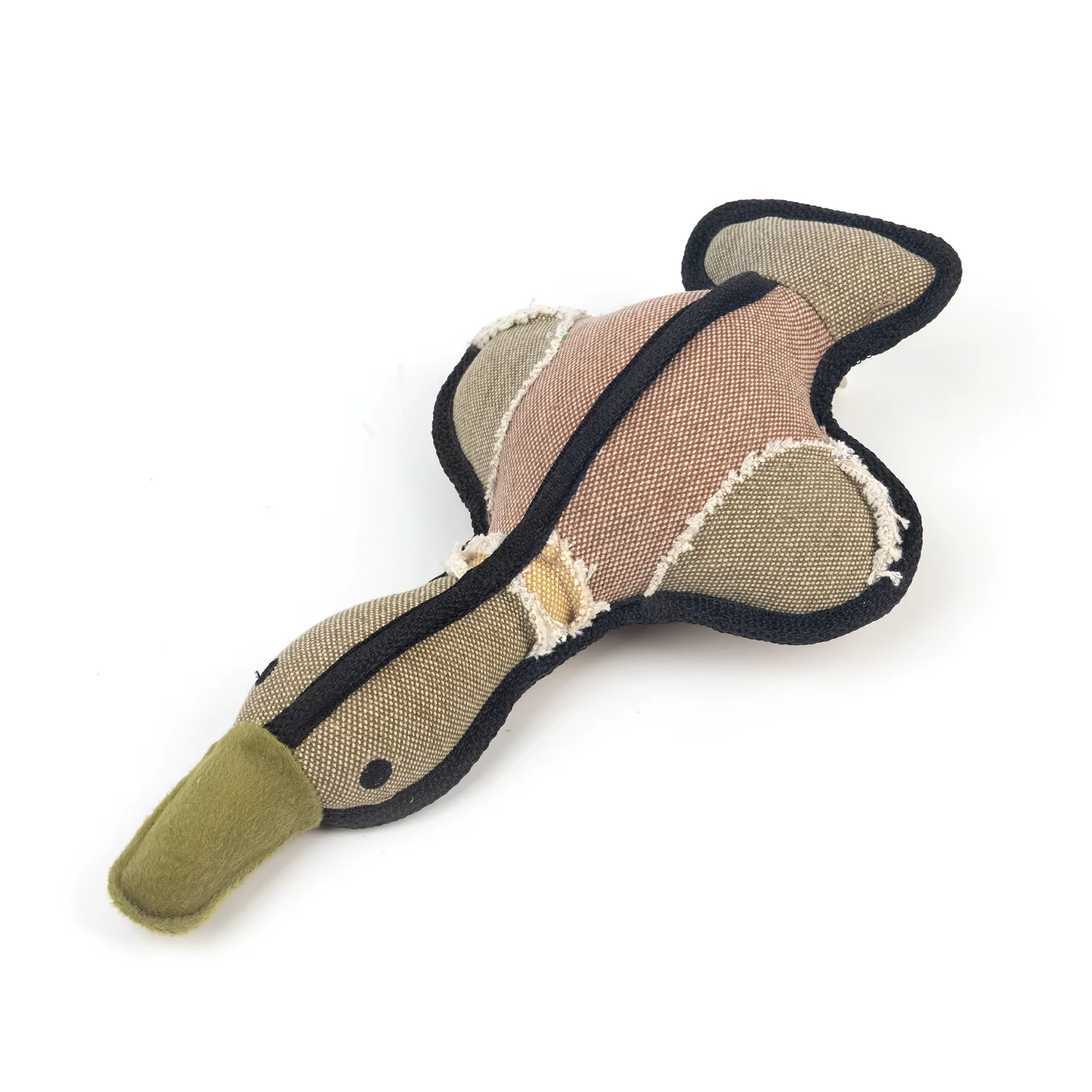 Durable chew-resistant duck-shaped tough dog toy from Pawise Real Tuff series