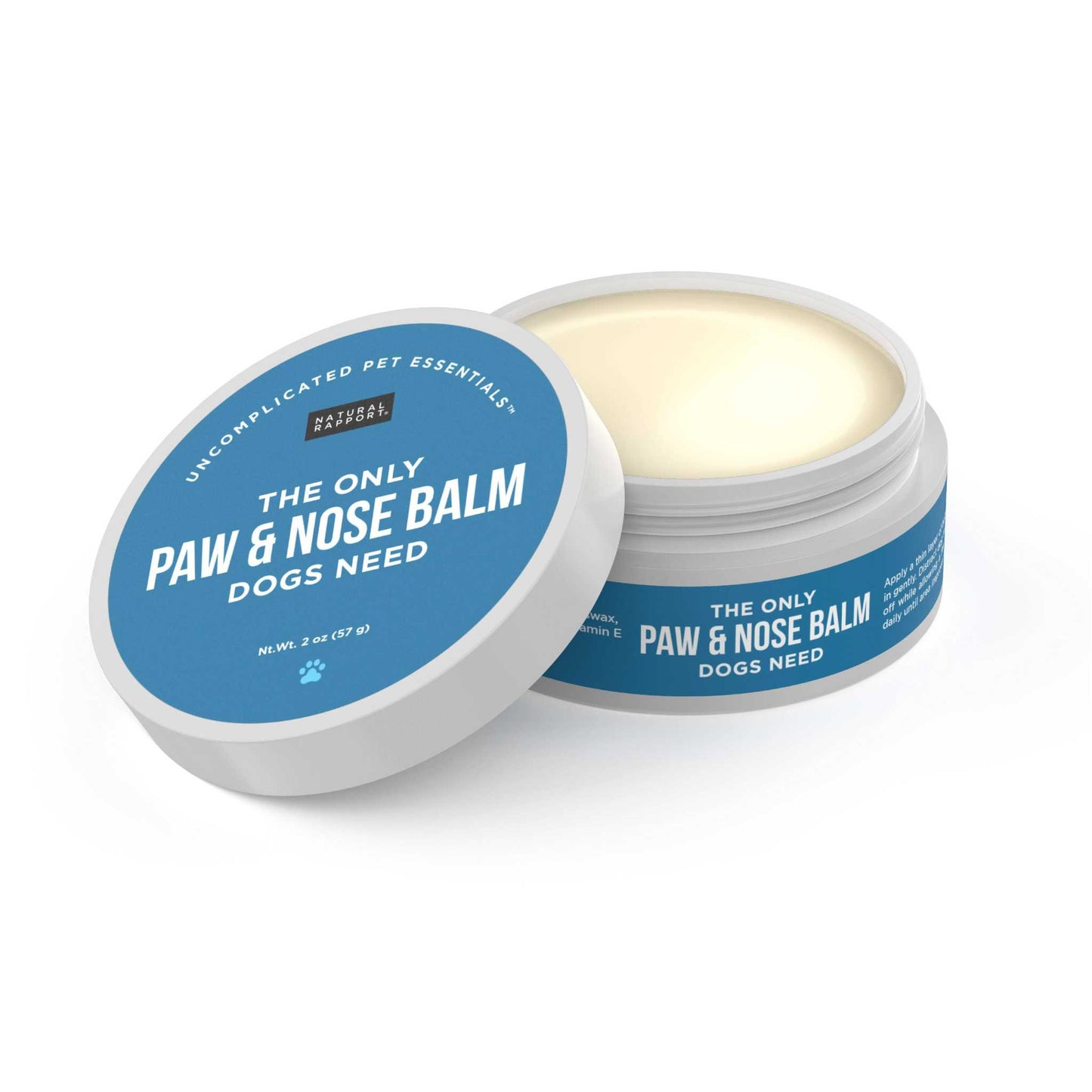 Natural Paw & Nose Balm Dogs for moisturizing and protecting dog's paws and nose