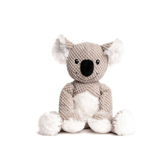 Fabdog Floppy Koala Plush dog toy with soft pineapple plush fabric and multiple squeakers for pet entertainment