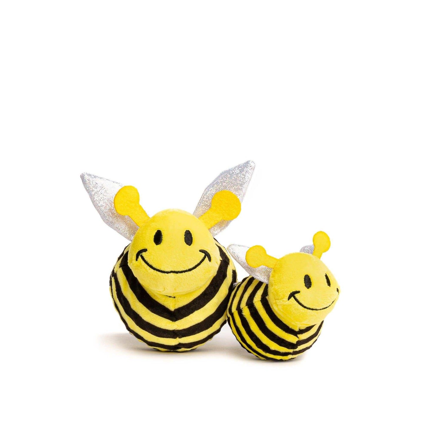 fabdog Dog Faball Toy bee-shaped plush dog toys with rubber core for chewing and playing