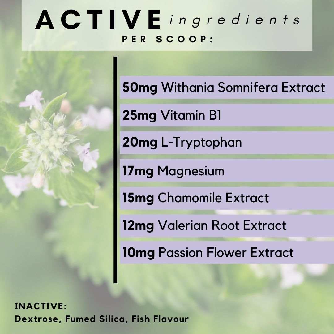 PetzPark Stress calming powder for cats with natural plant extracts and vitamins for anxiety relief