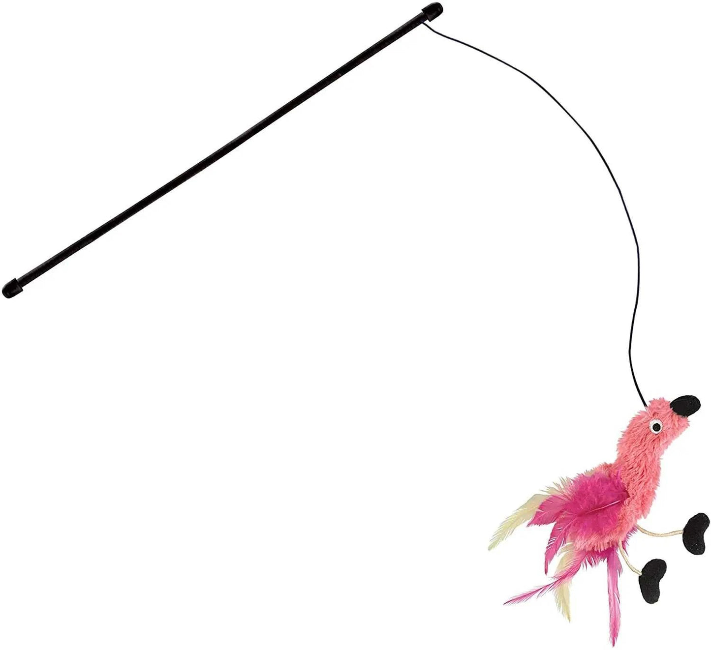 KONG Active Feather Teaser Catnip Cat Toy with bright feathers and crinkle sound.