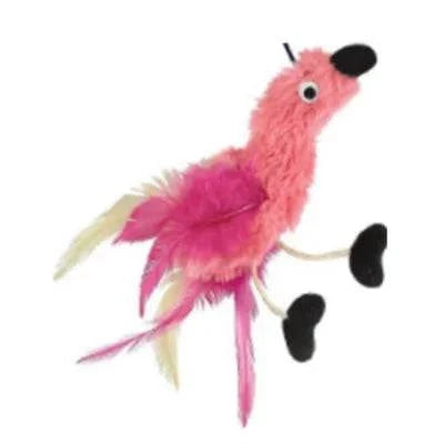 KONG Active Feather Teaser Catnip Cat Toy with bright feathers.