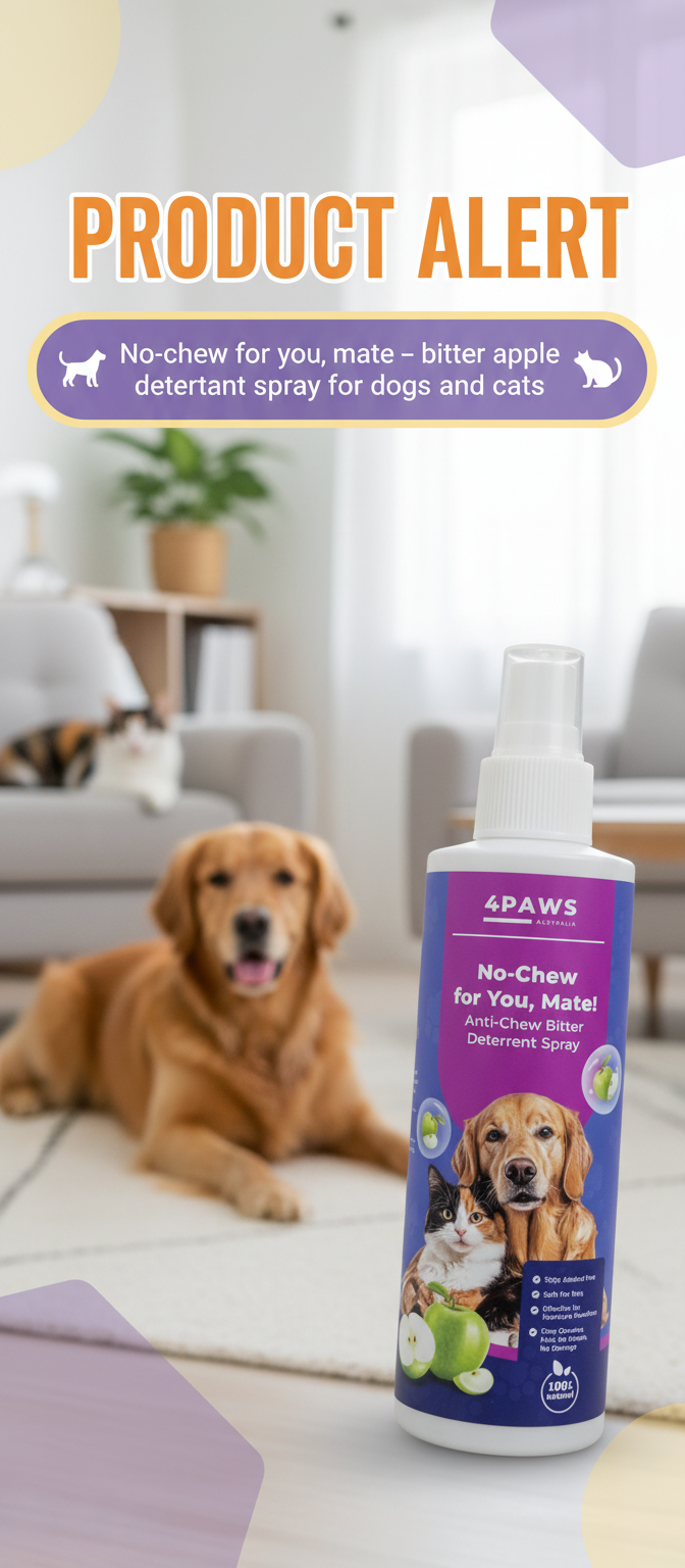 No Chew for you Mate Anti-Chew Bitter Deterrent spray bottle for dogs and cats to stop chewing on furniture and household items