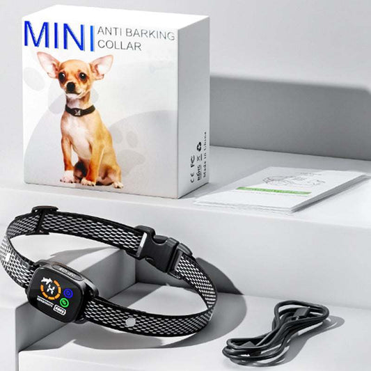 PB45 mini anti-barking collar for small dogs with no-shock sound and vibration control