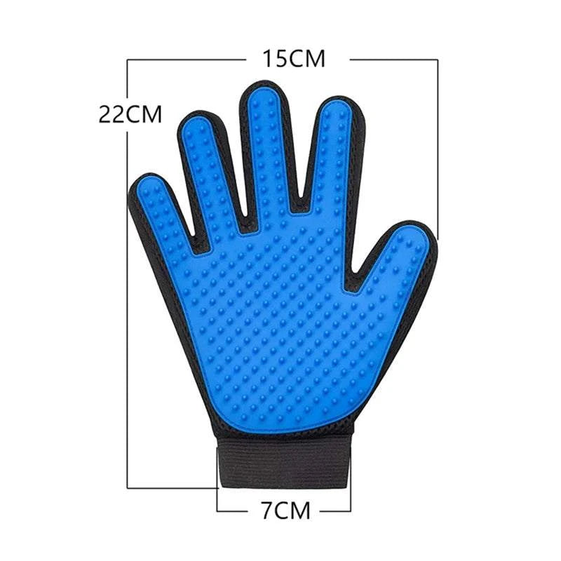 Pet Grooming Deshedding Glove for Cats and Dogs
