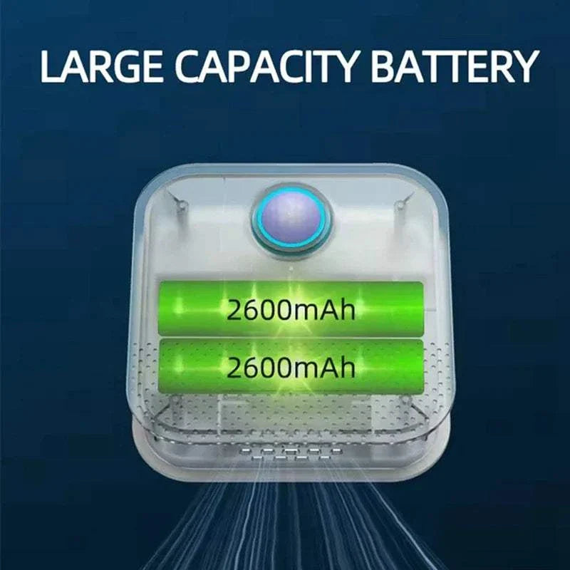 Smart Odor Purifier with dual 2600mAh batteries for pet odor elimination and long-lasting freshness