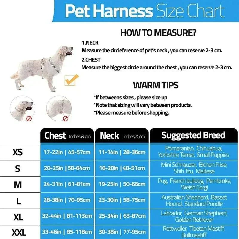Personalised no-pull reflective dog harness with adjustable straps and stylish patterns for safe, comfortable walks