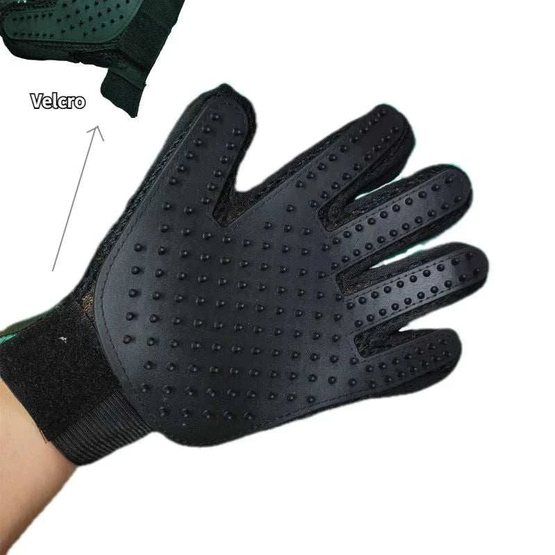 Pet Grooming Deshedding Glove for Cats and Dogs