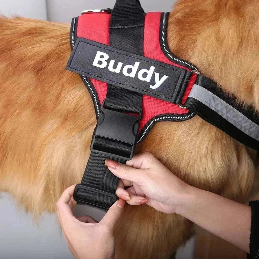 Personalised No Pull Reflective Dog Harness