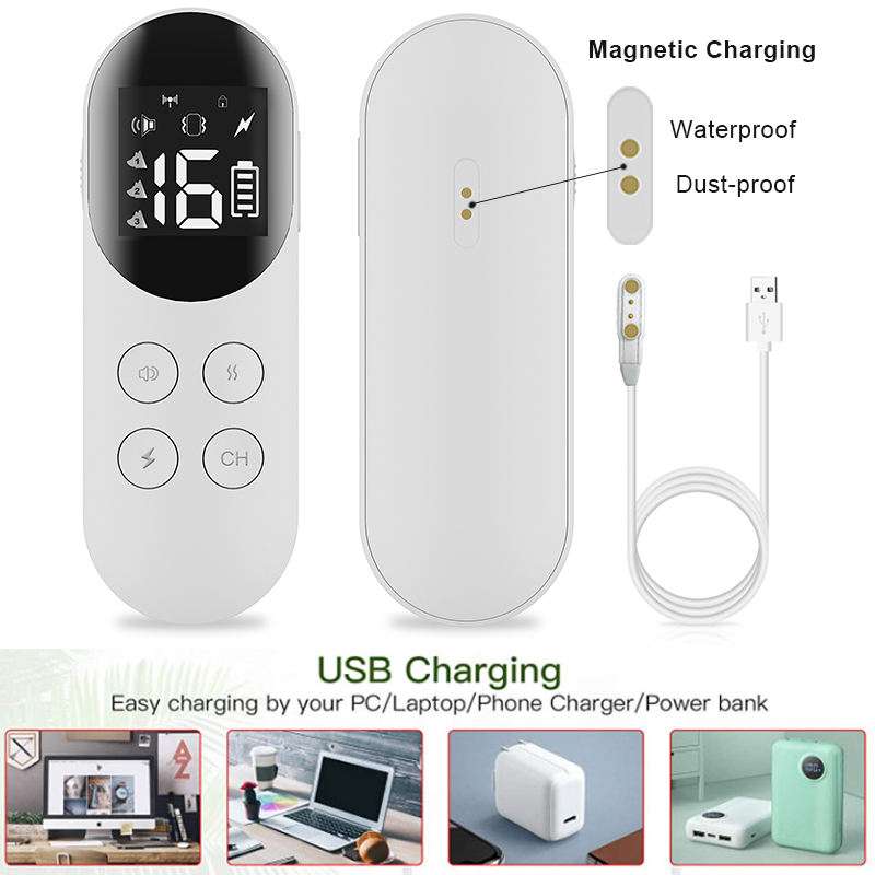 T200 Remote Training Collar with magnetic USB charging, waterproof, dustproof, and adjustable settings for dog training