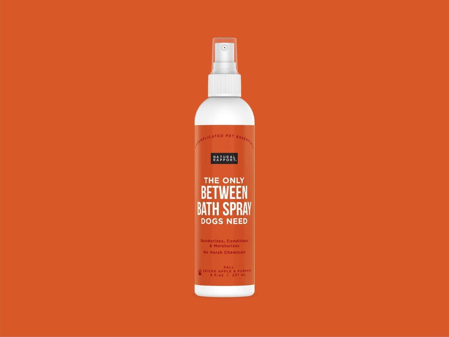 Natural Rapport Bath Spray Dogs Spiced Apple Pumpkin for odor elimination and coat conditioning