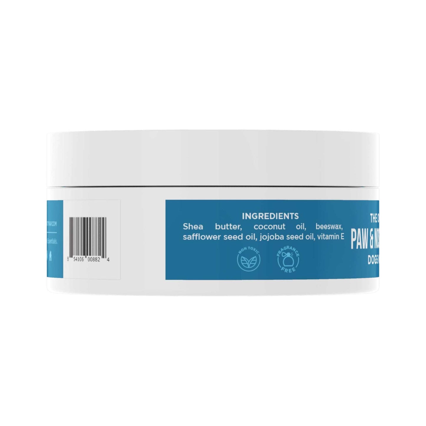 Natural Paw & Nose Balm Dogs with shea butter, coconut oil, and beeswax for moisturizing and protecting dog's skin