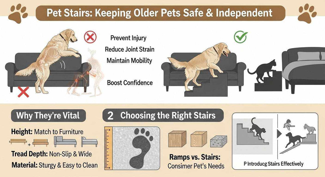 Why We Need Pet Stairs, Especially for Older Dogs and Cats - Pet Stairs