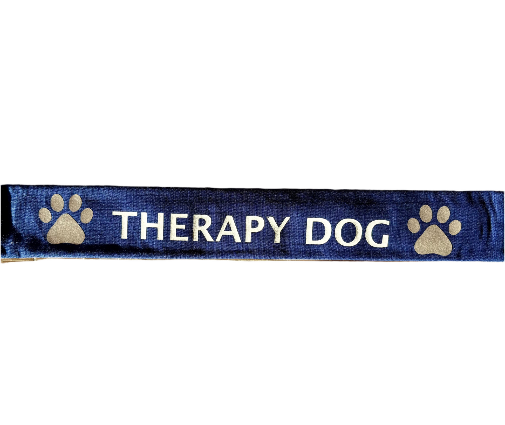 Therapy dog lead slip with reflective paw design for safety and communication