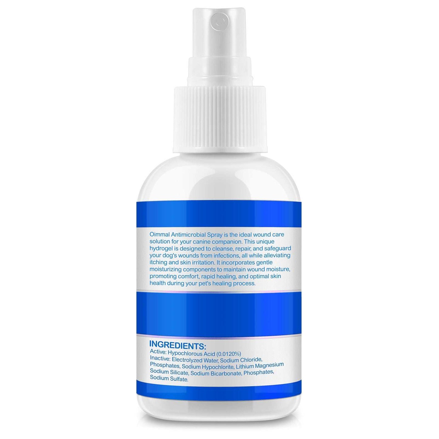 Oimmal dog wound care antimicrobial hydrogel spray for minor cuts and skin irritation