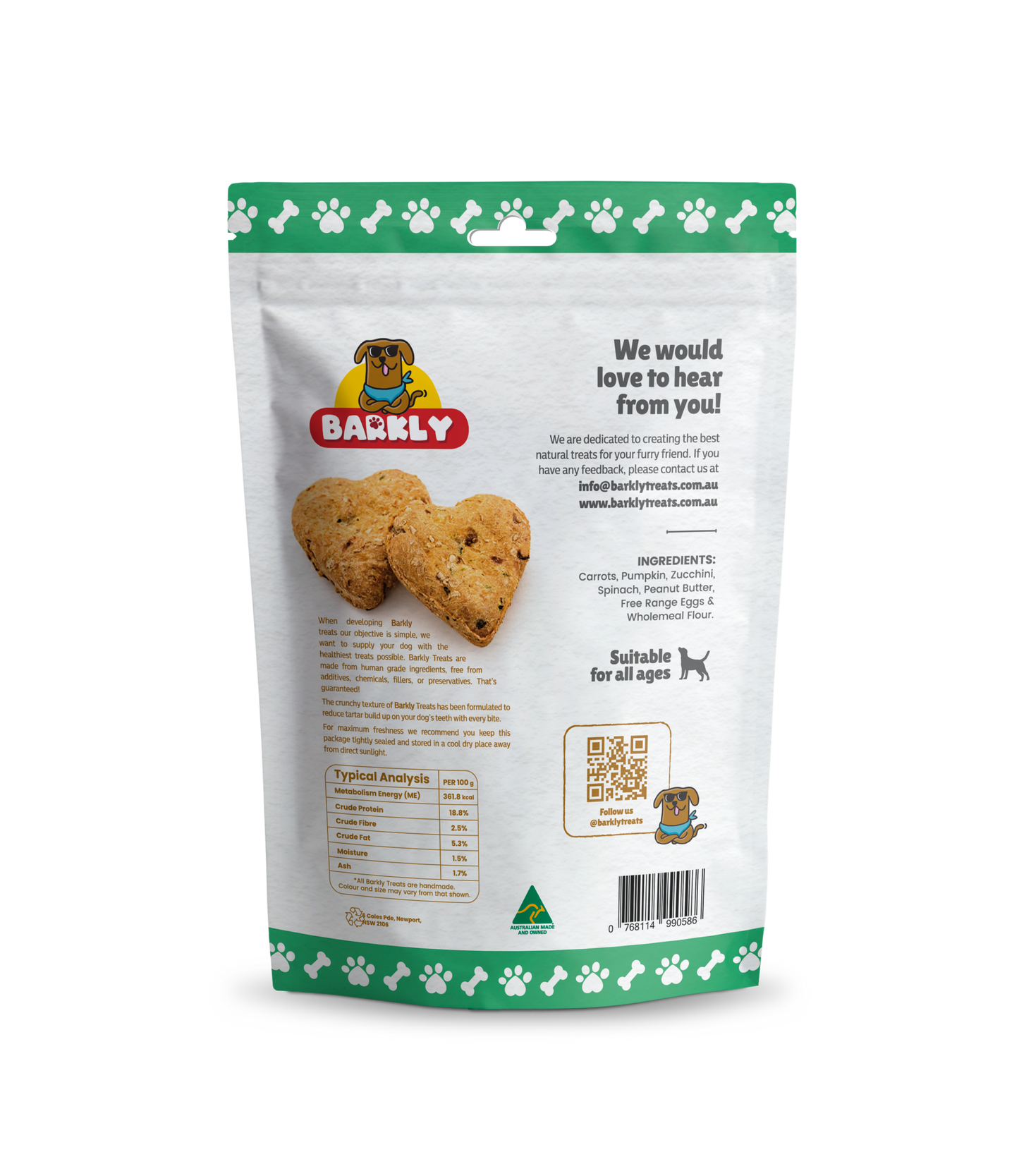 Barkly - Veggies - Dog Treat