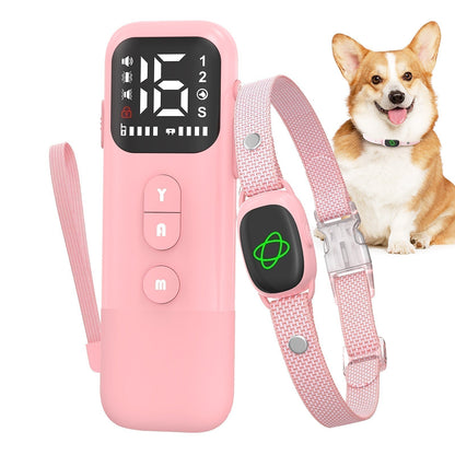 Waterproof remote training collar for dogs with vibration and beep modes, no harm.