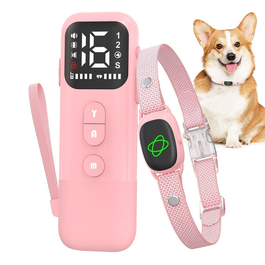 Waterproof remote training collar for dogs with vibration and beep modes, no harm.