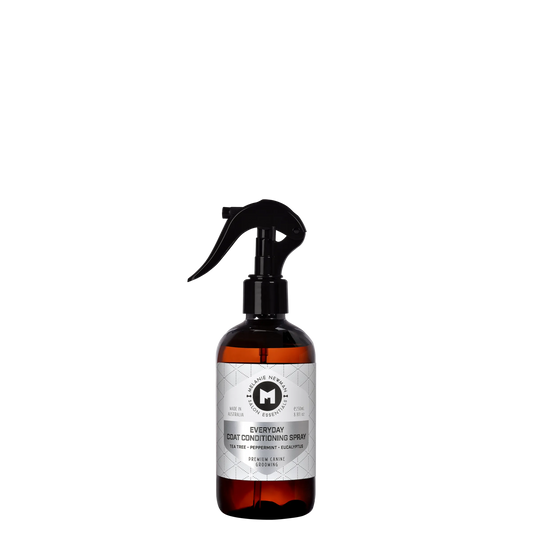 Melanie Newman Everyday Coat Conditioning Spray 250ml for dogs with tea tree, peppermint, eucalyptus.