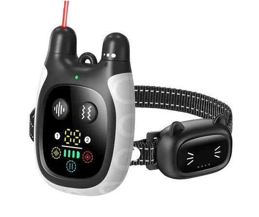 Advanced Remote Cat Trainer with tone, vibration, and laser modes for behavior correction and interactive play
