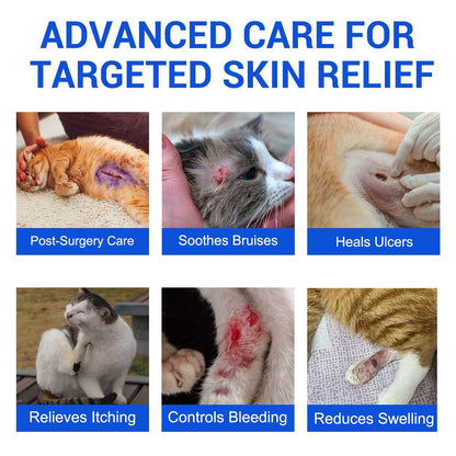 Oimmal Cat Wound Healing Aid antimicrobial hydrogel spray for soothing and healing cat wounds and skin irritation