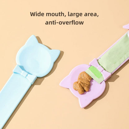Cat Strip Spoon Feeder for clean, safe, and mess-free cat treat feeding