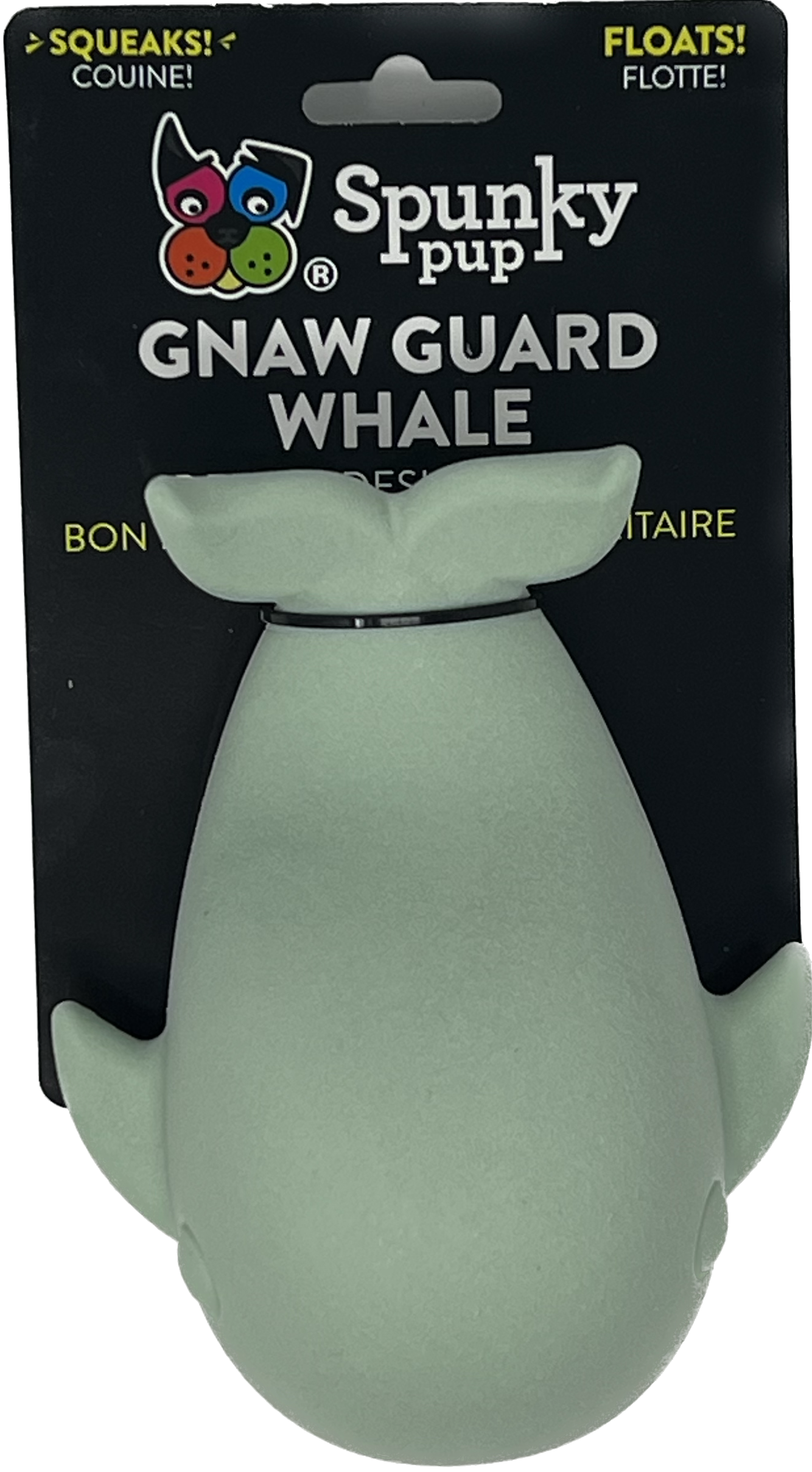 Gnaw Guard Squeakers Dog Toy Whale in TPR Foam