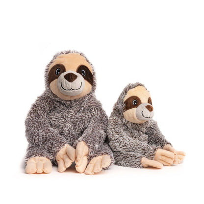 Fabdog Fluffy Sloth Plush Dog Toy