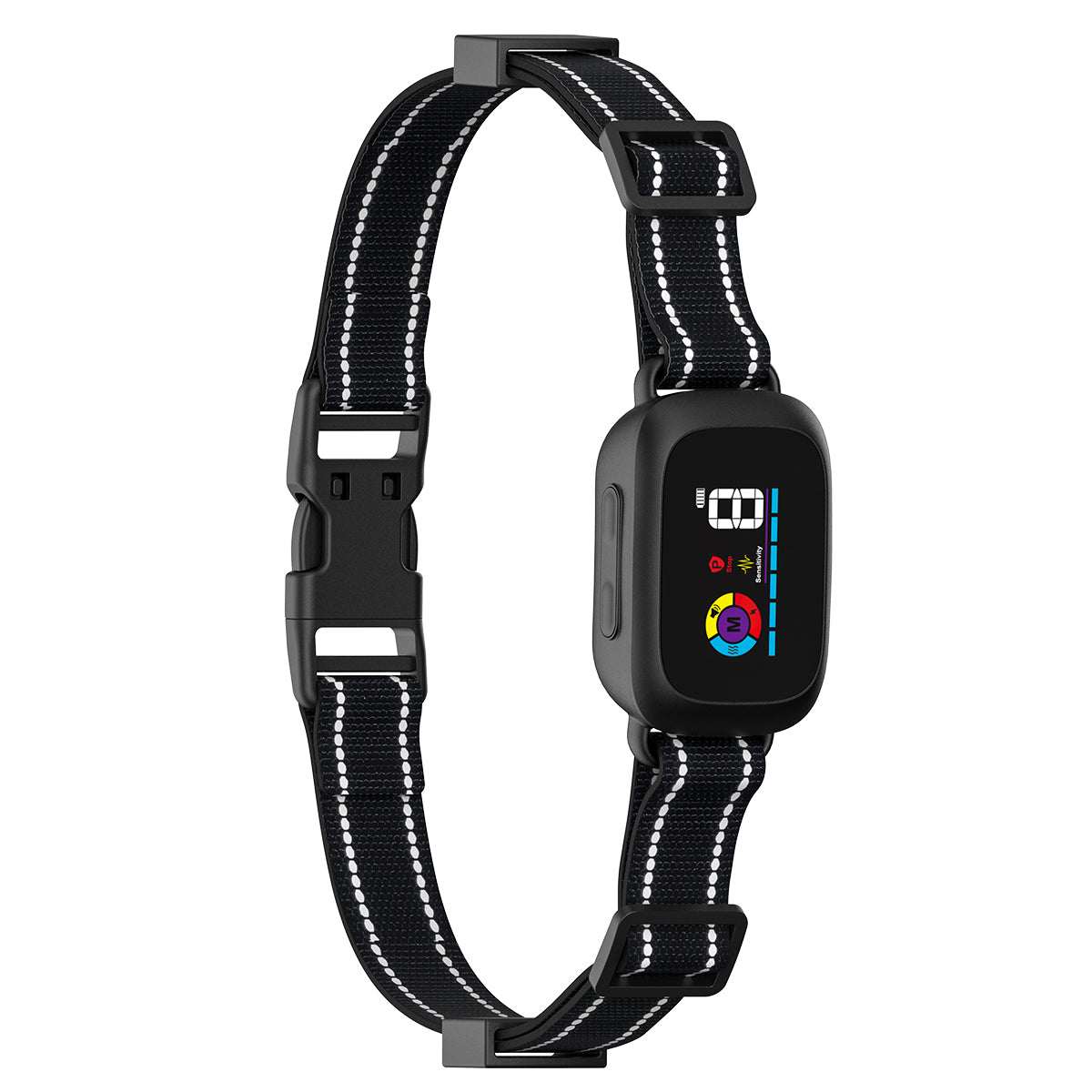 Automatic Anti-Bark Dog Collar with adjustable sensitivity, Type-C rechargeable and waterproof design.