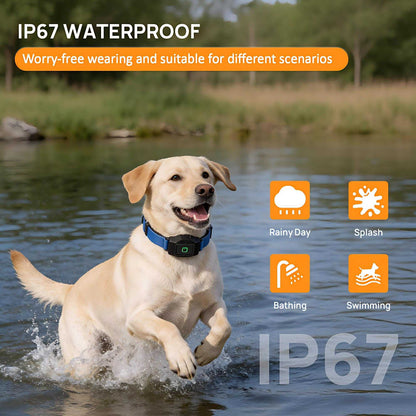 GPS wireless dog fence collar with app and rechargeable waterproof receiver