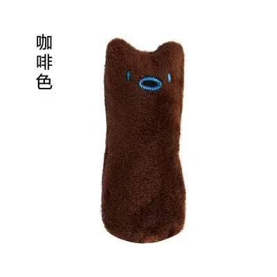 Interactive Plush Kicker Cat Toy with catnip scent and vocal feature.