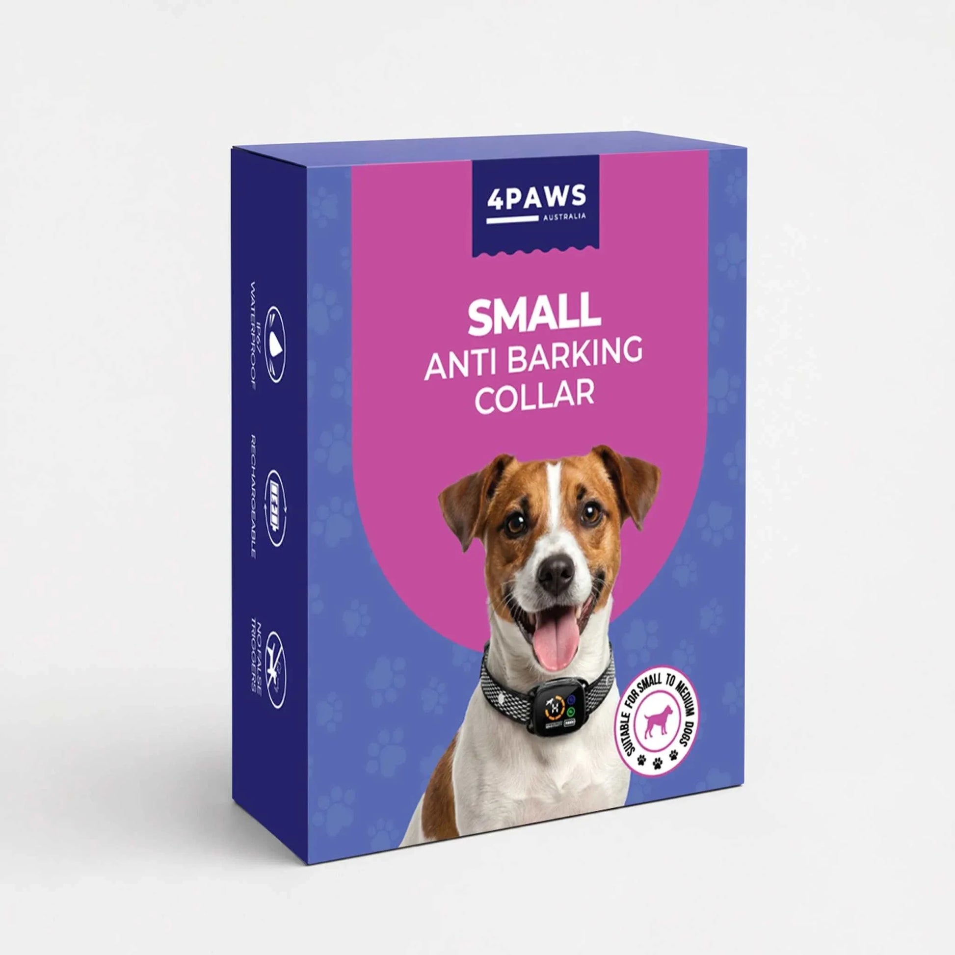 Small dog barking collar with no-shock sound and vibration training, lightweight and USB rechargeable