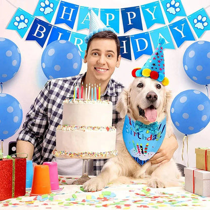 Birthday Hat and Bandanna for Dogs and Cats