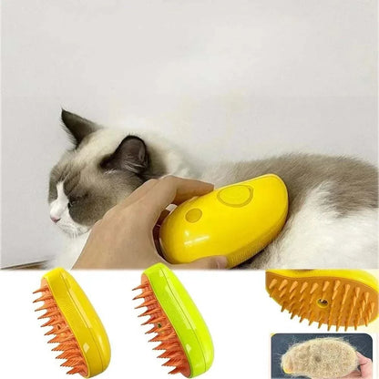 Pet Steam Brush for Cats and Dogs Grooming