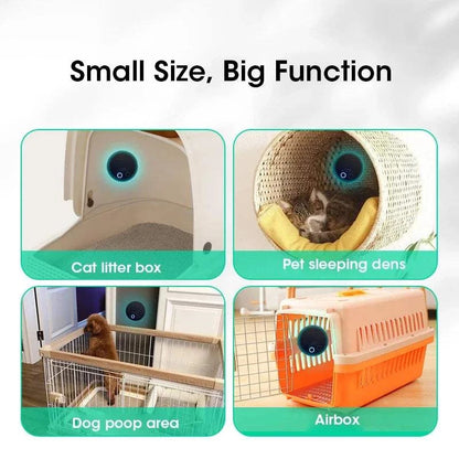 Smart Pet Odor Air Purifier for small spaces like litter boxes and pet areas.