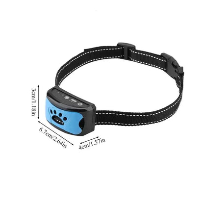 Smart Ultrasonic Anti Bark Collar with rechargeable waterproof design and gentle sound vibration training