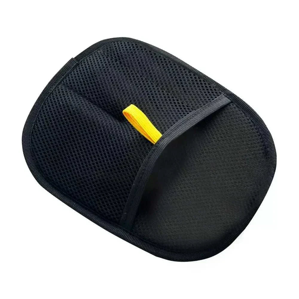 Eco two-way reusable pet hair removal glove with breathable mesh and gentle bristles in black color