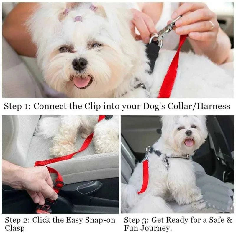 Pet Car Safety Seat Belt Harness Restraint