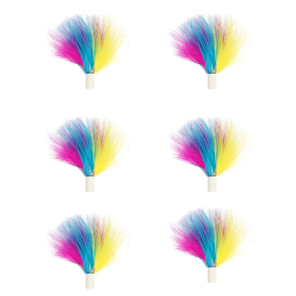 INKZOO 4-in-1 Interactive Cat Toys replacement colorful feather attachments.