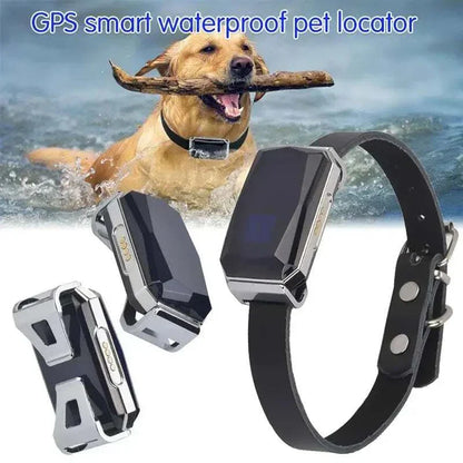 Pet GPS Locator Mini Waterproof GPS Dog Cat Collar with Smart Fence Feature