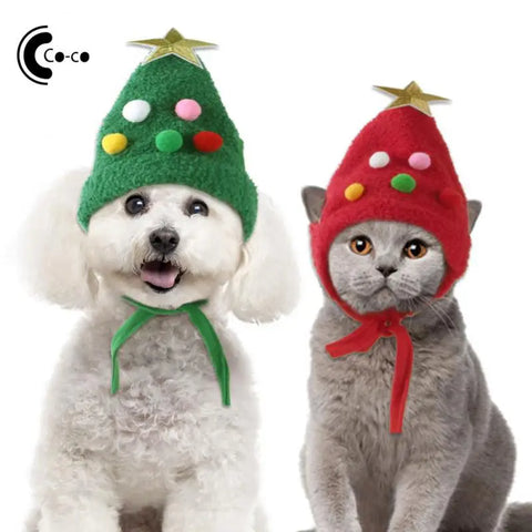 Christmas Tree Hat Dress Up Costume Pet Cosplay