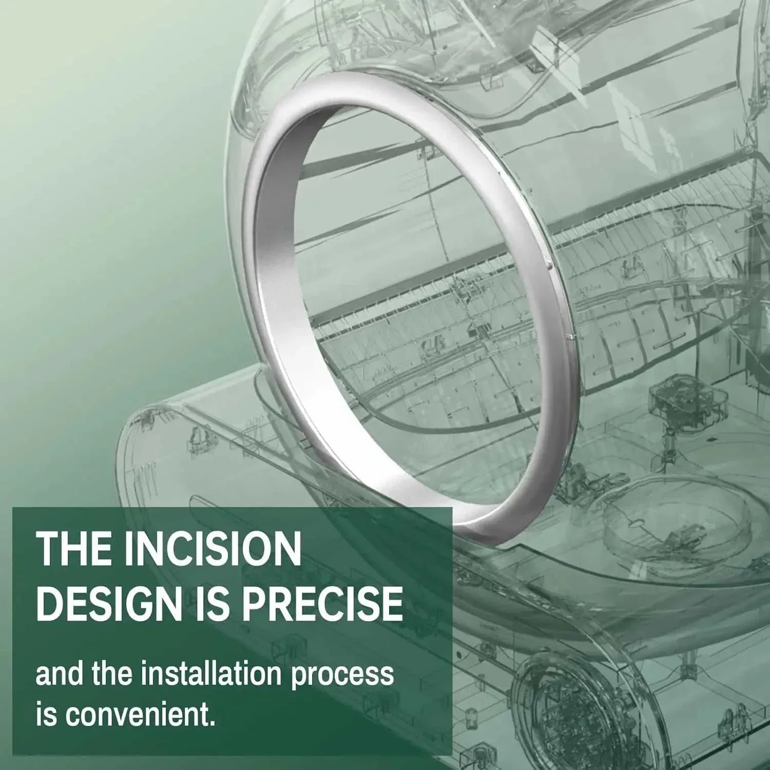 Tonepie Smart Cats Litter Box replacement part with precise incision design for easy installation