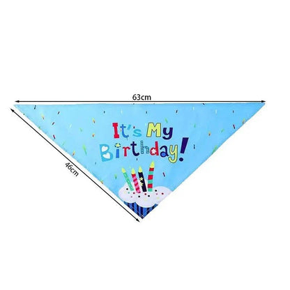 Birthday Hat and Bandanna for Dogs and Cats