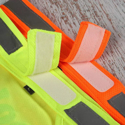 Reflective dog safety bandana personalized with name for visibility and comfort during walks