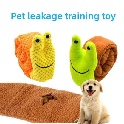 Snail Pet Plush Puzzle Interactive Sniffing Dog Toy