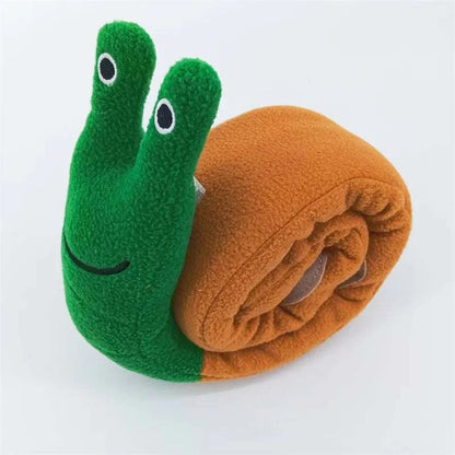 Snail Pet Plush Puzzle Interactive Sniffing Dog Toy