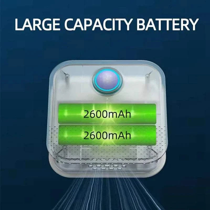 Smart Odor Purifier with large capacity 2600mAh battery for long-lasting performance.