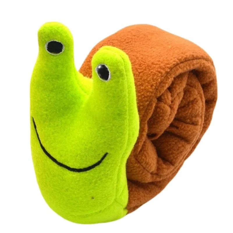 Snail Pet Plush Puzzle Interactive Sniffing Dog Toy