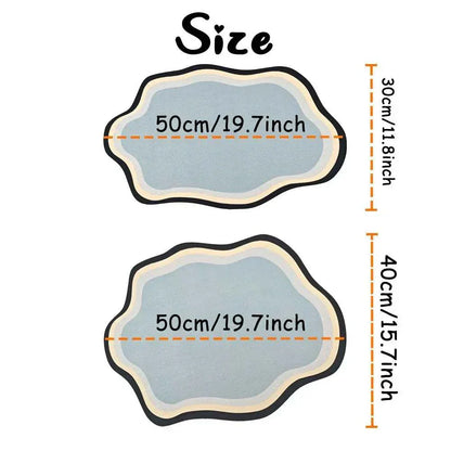Personalised pet feeding mat in cute shape made of non-slip, waterproof diatom mud